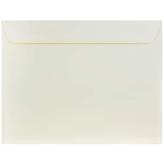 JAM Paper 10" x 13" Natural White Wove Metallic Envelopes, 25ct.